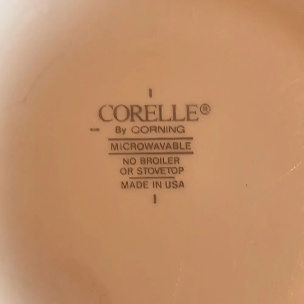 Set of Two Corelle Green Checkerboard Farm Fresh Homemade Cereal Bowl